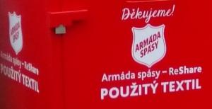Sběr textilu pro Armádu spásy 1