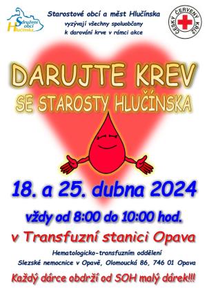 Darujte krev se starosty Hlučínska 1