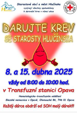 Darujte krev se starosty Hlučínska
